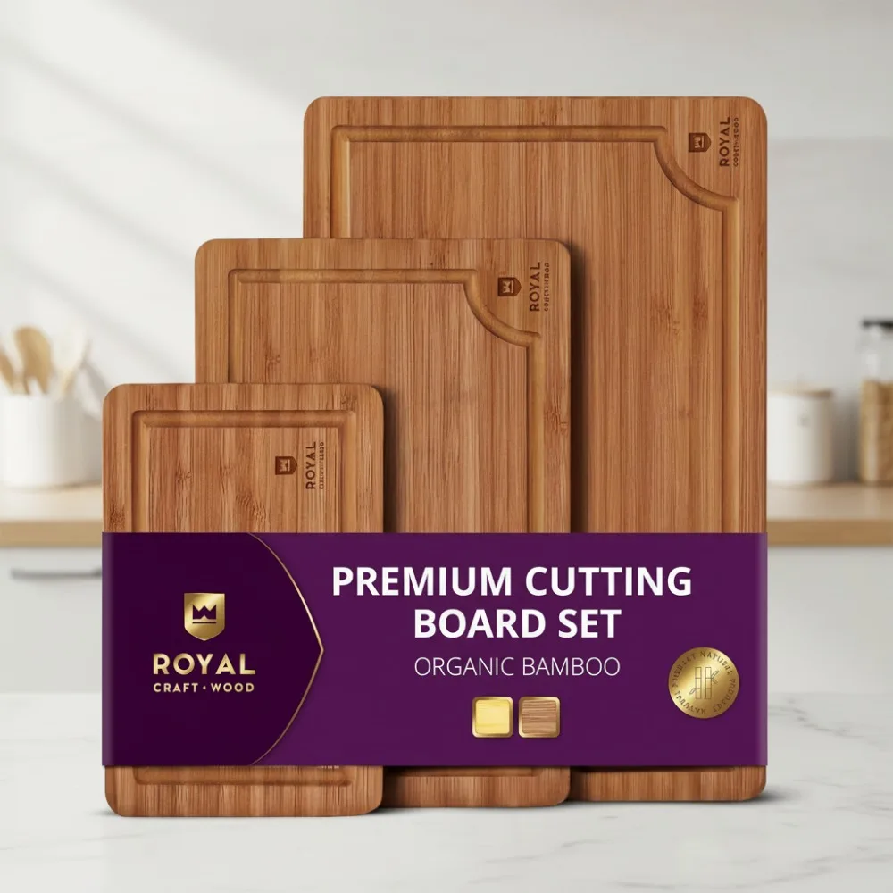 

Набор бамбуковых разделочных досок с пазом для сока и ручками — кухонные доски для приготовления и сервировки из 3 предметов для мяса, одежды для мяса