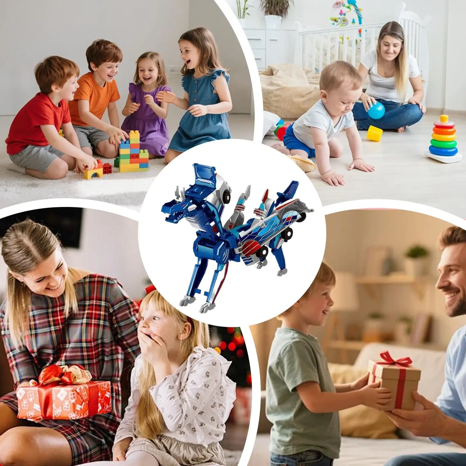 Coche de dinosaurio de juguete, juguetes magnéticos de dragón, vehículo de Motor para niños pequeños, preescolar, escuela, Festival, hogar, reuniones familiares al aire libre