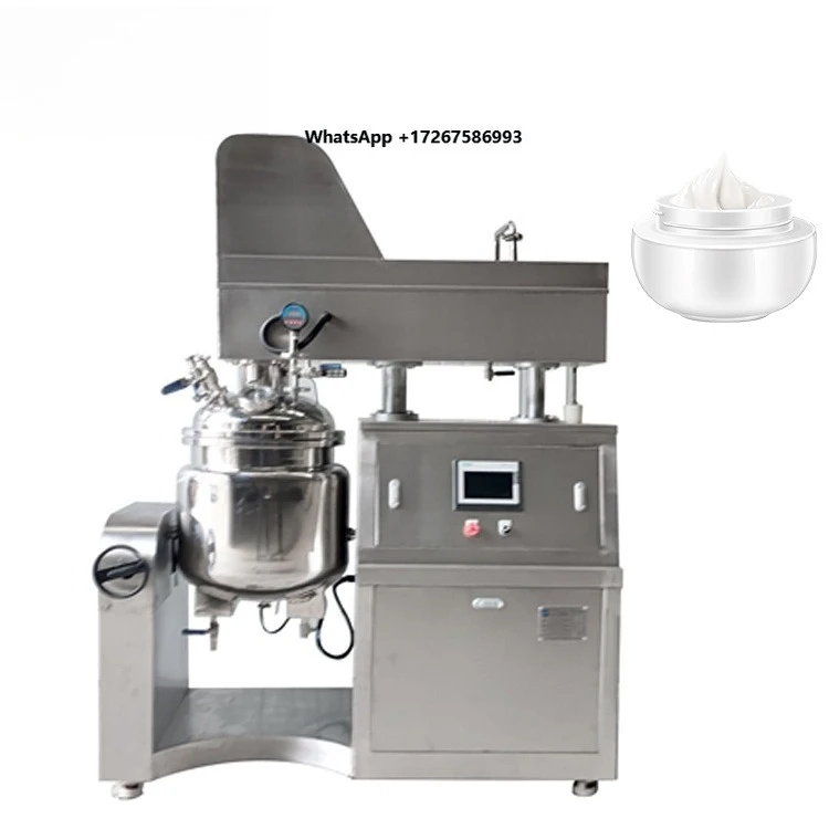High Efficiency Vacuum Liquid Cosmetic Cream Emulsifying Homogenizer Mixer Machine