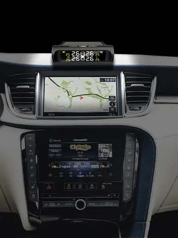 Intelligent Auto Solar Power TPMS Pressure Alarm Monitoring System Parking Sensors For Cars Temperature Tire Air Pressure Gauge