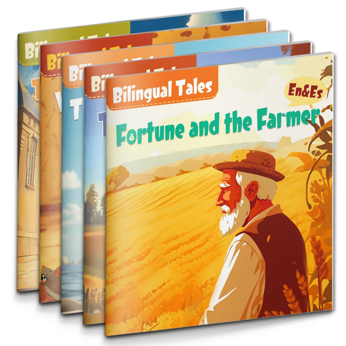 English & Spanish Bilingual Classic Tales Set (5 Books) | Bedtime Read Aloud, Character Lessons, Early Readers, ESL Learning