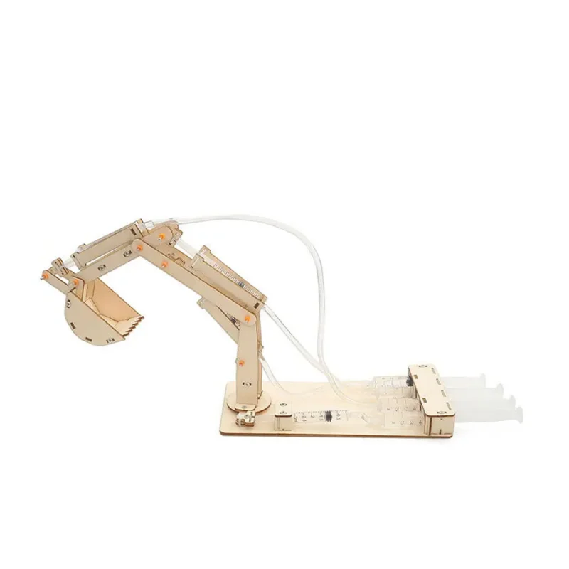 DIY Hydraulic Excavator Model STEM Kit for Kids - Physics Experimental Tool Educational Science Puzzle Toys School Supply