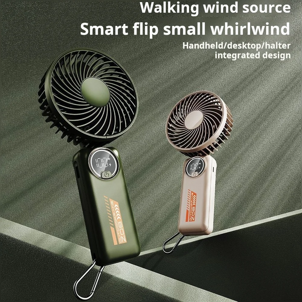 Mini Handheld Small Fan Portable Folding High-speed Turbo Fan Student Outdoor Hand Holding Fan Small Hot Sale Dropshippings