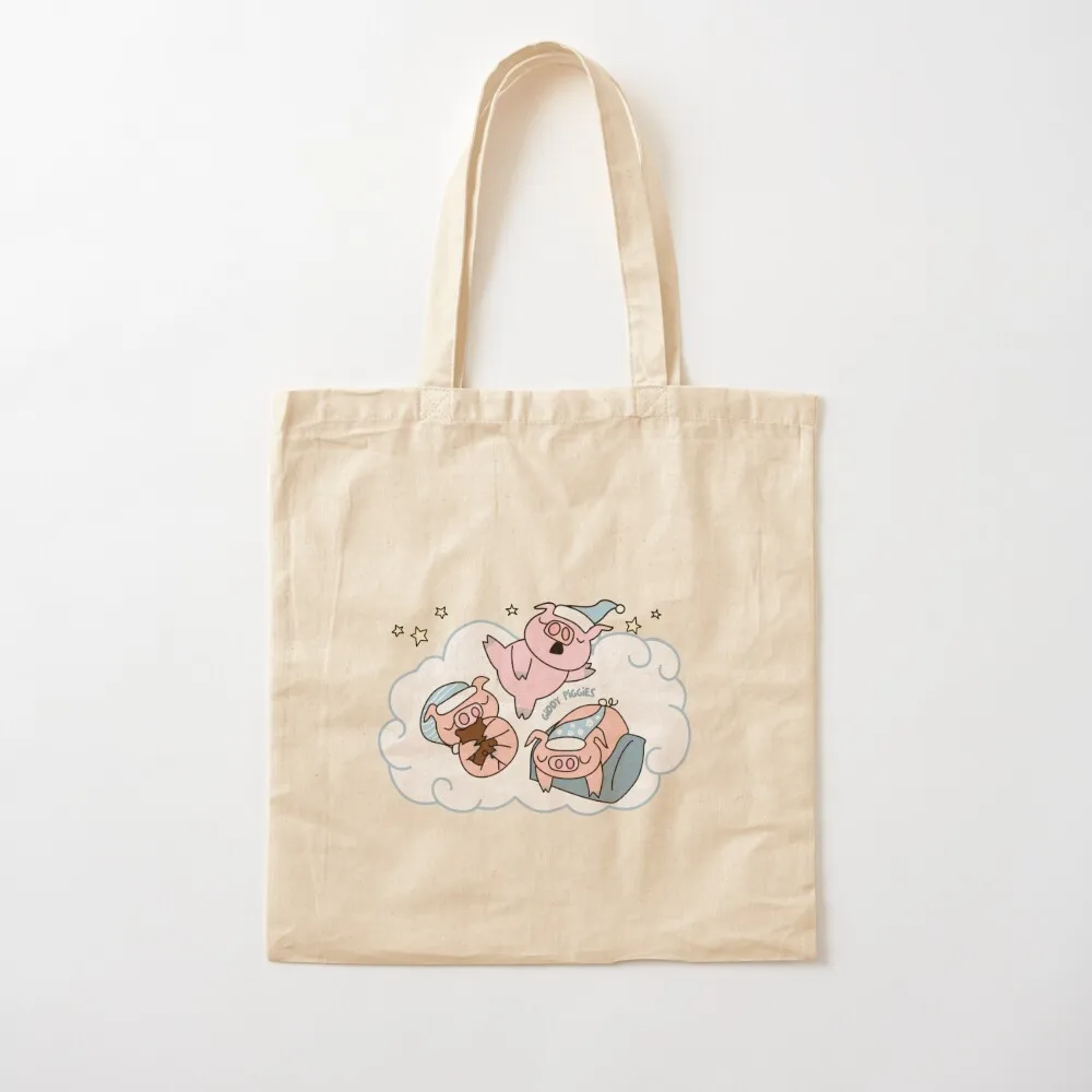 3 Sleeping Giddy Piggies Tote Bag the tote bag bags woman 2025 sac pour femme women bag