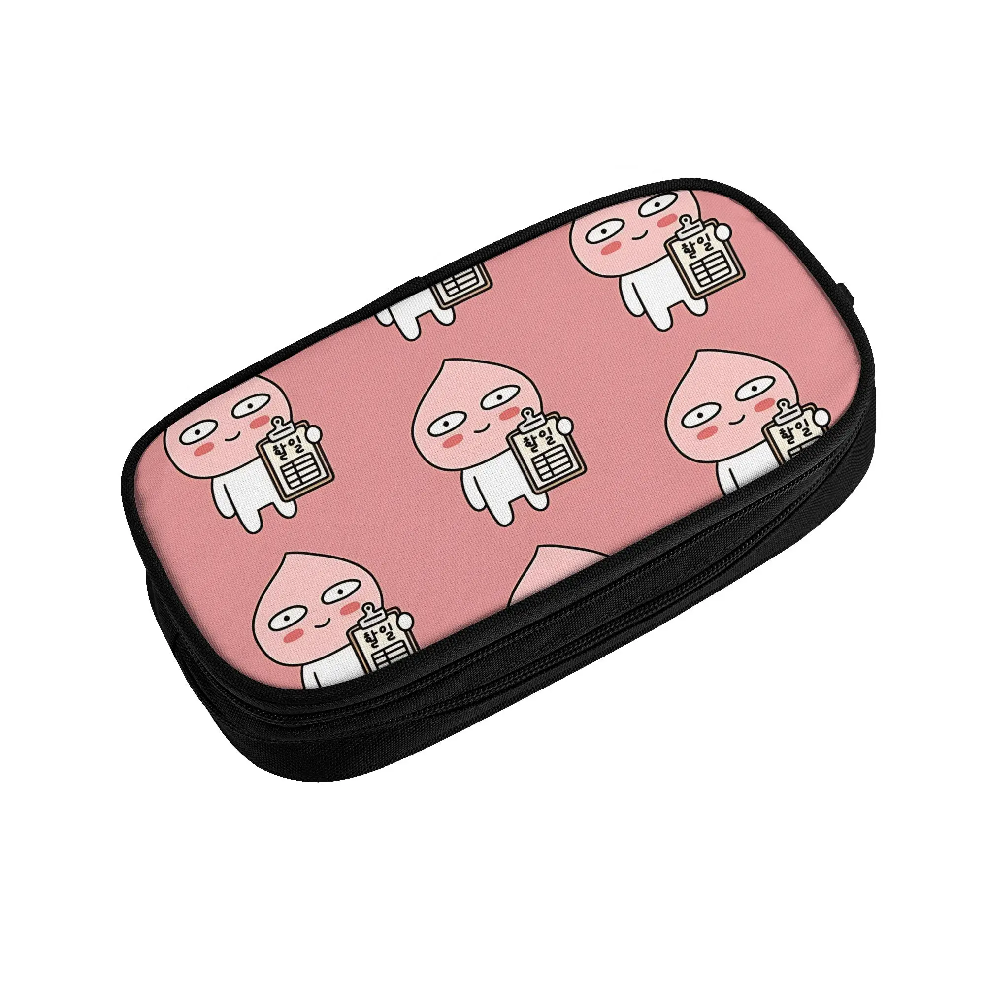 1 piece Lightweight peach shaped Pencil Case Boys Pen Bag K-Kakao School Stationery Bag