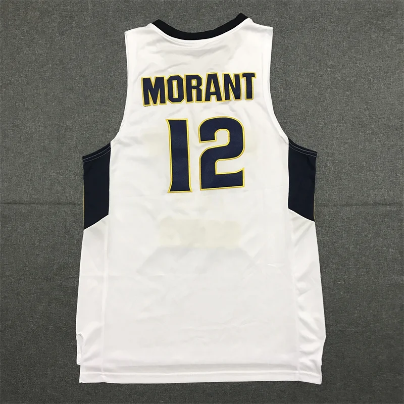 Men Oversize 12 Ja Morant Murray State Basketball Jersey Crestwood 12 Embroidery Sewing Breathable Athletics Sport Street