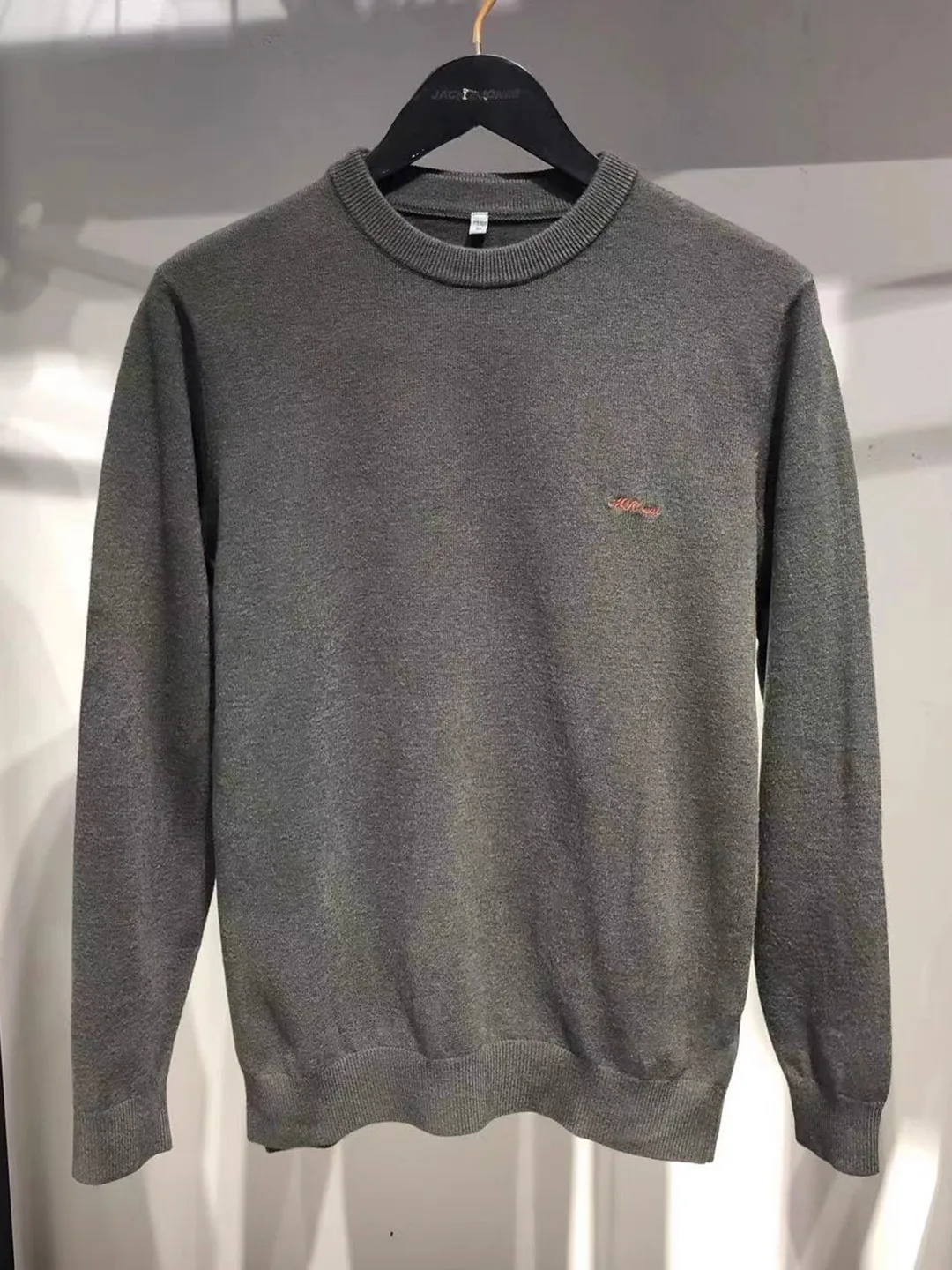 

JJ домашний мужской вязаный свитер из смеси шерсти, мягкая, приятная для кожи, повседневная шерстяная одежда высокого качества для глаз на осень-зиму