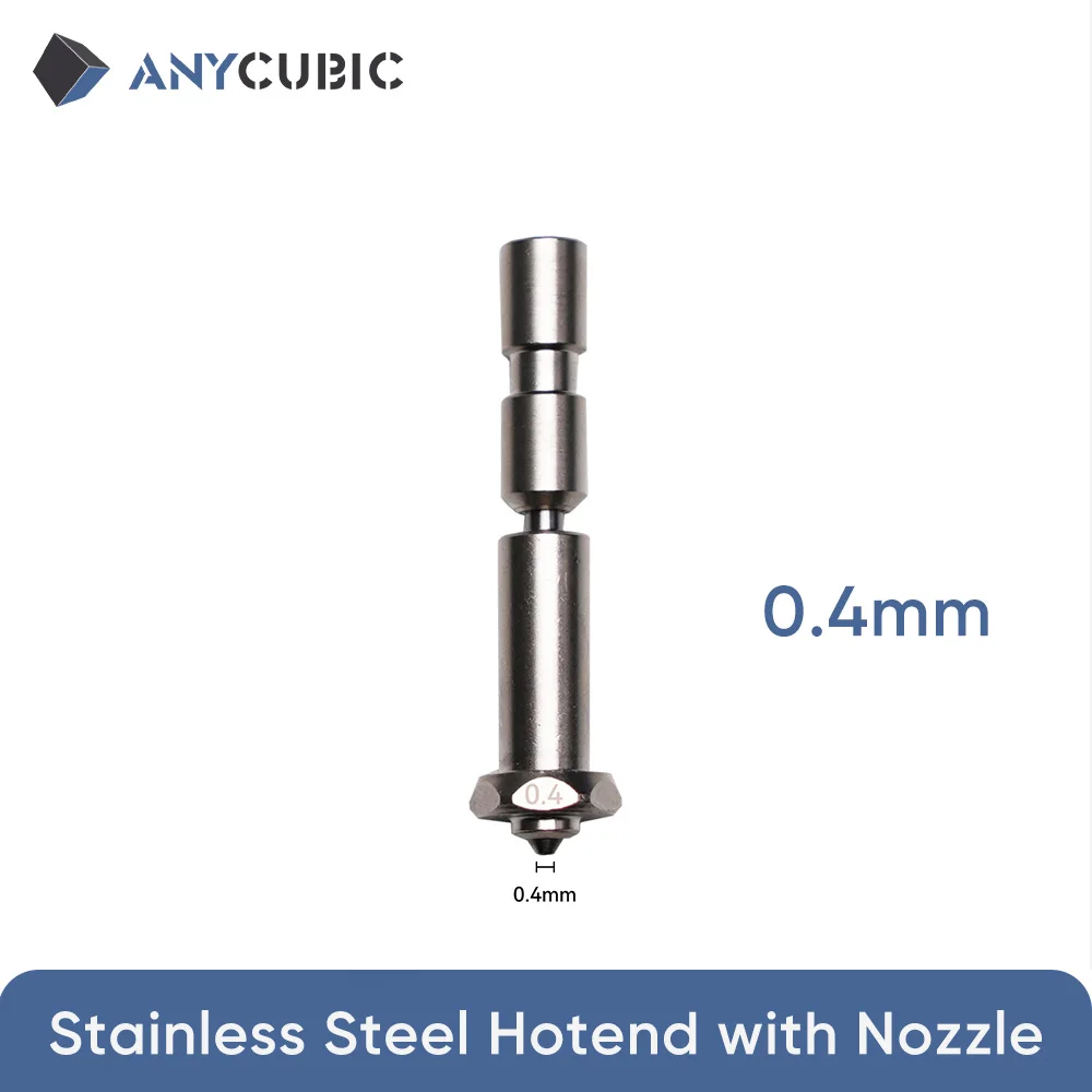 ANYCUBIC 0.4mm 0.6mm 0.8mm Szybkozłączny Hotend z Dyszą z Hartowanej Stali Metalicznej do Kobra S1 Combo i Kobra 3 Max — zdjęcie produktu 6