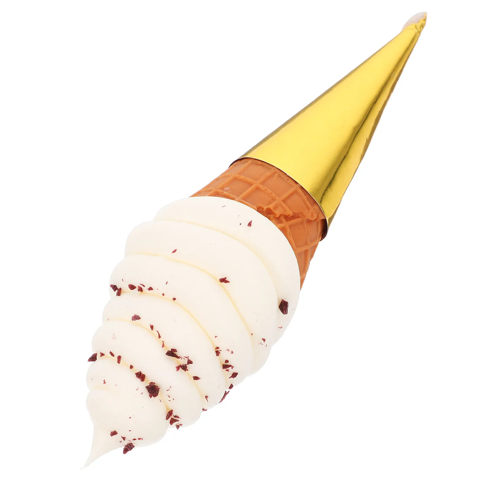 

Искусственный фруктовый десерт в виде рожка мороженого, реалистичный реквизит для фотосъемки, имитация десерта из ПВХ, декоративный аксессуар для витрин магазинов и дома