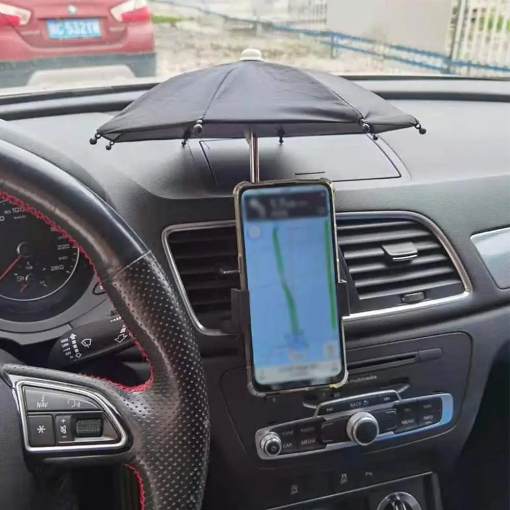 Universal Mini Regenschirm Ständer Halter Für Telefon Outdoor Reiten Wasserdichte Sonnenschirm Handys Regenschirm Halterung Halter