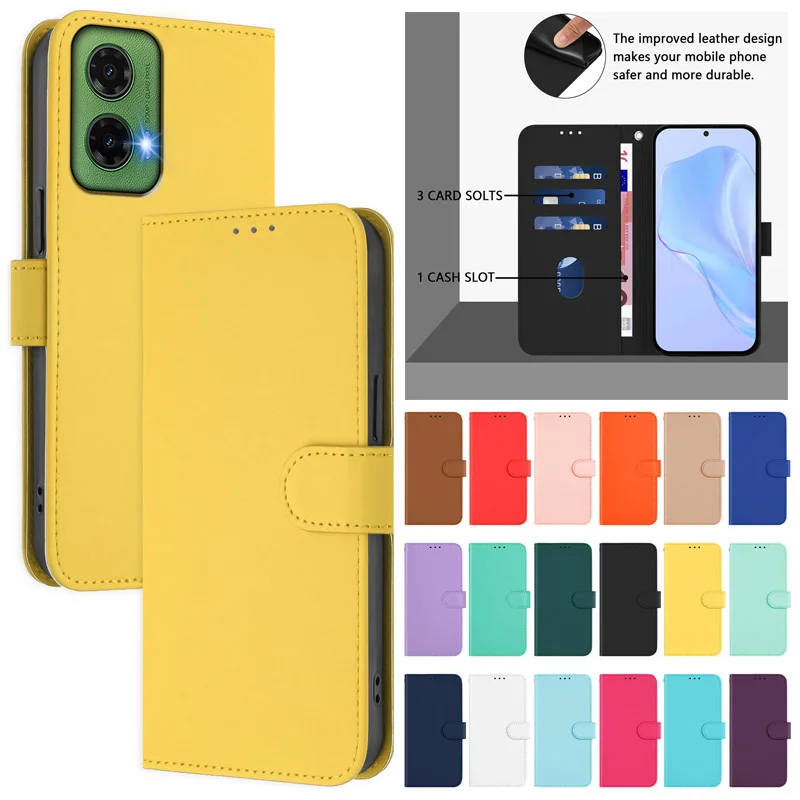 

MOTO G05 Чехол ярких цветов для Motorola Moto G05 Кожаный чехол-бумажник с откидной крышкой для MotoG05 G 05, чехлы для телефонов с карманами для карт, защитный чехол