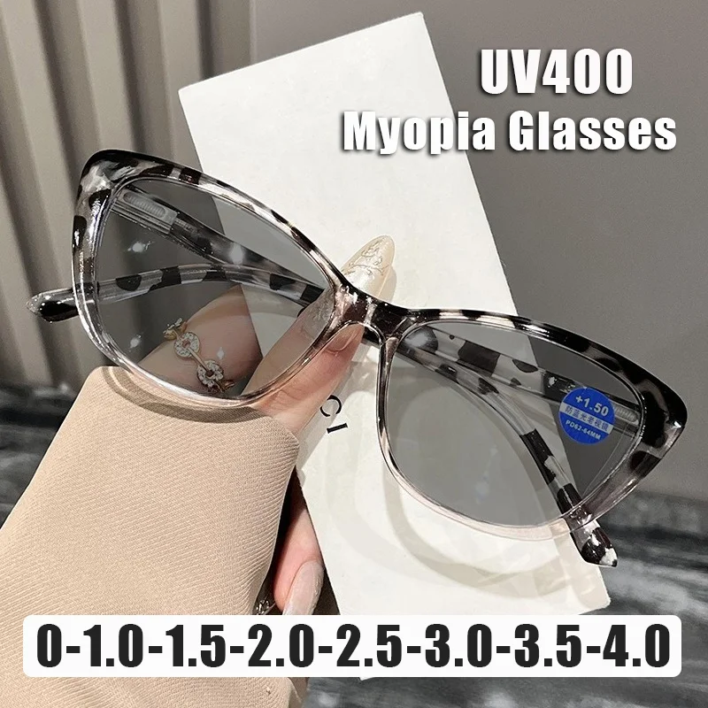 

Custom Fashion Cat-Eye Myopia Sunglasses Diopter 0 To -4.0 Outdoor UV400 Sun Glasses for Women Classic Driving Shades