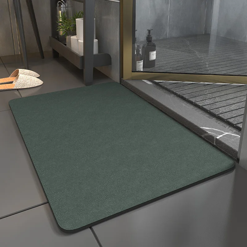 Diatomaceous Earth Soft Bathroom Floor Mat Quick Drying Household Absorbent Pad Toilet Anti Slip Foot Mat Carpet Door Mat