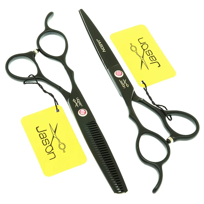 Jason 5.5/6 inch Left Hand Professional Hair Cutting Scissors Salon Thinning Shears Barbershop Haircut Styling Supplies A0050D