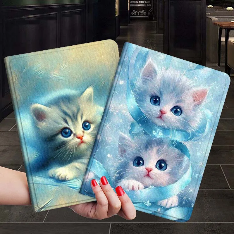 

Cat Cartoon Popular Art Gift For Xiaoxin Lenovo Tab P12 Extreme Legion Y900 Idea Pro GT 12.1 2025 Foldable Tablet Case