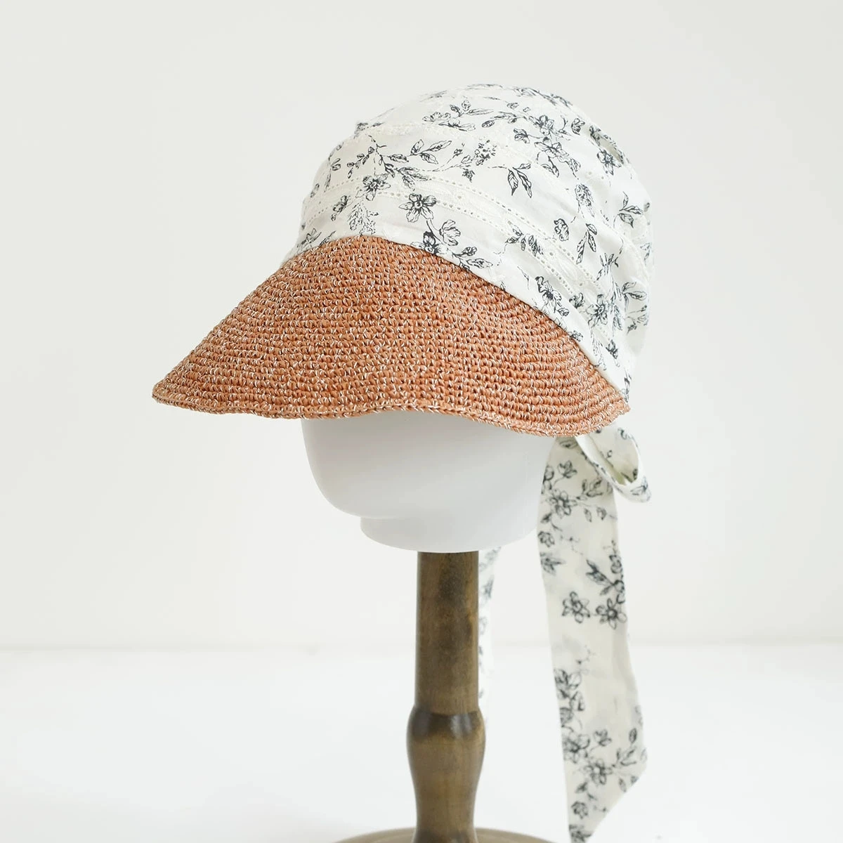 

Women Retro Straw Hat Summer Sun Protection Hat Large Head Size Travel Bandana Hat Niche Paisley Pattern Turban Cap
