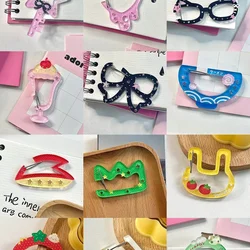 Cute Climbing Bule Acrylic Keychain Creative Gift DIY Brand Material Acrylic Festival Supplies Handmade Crts