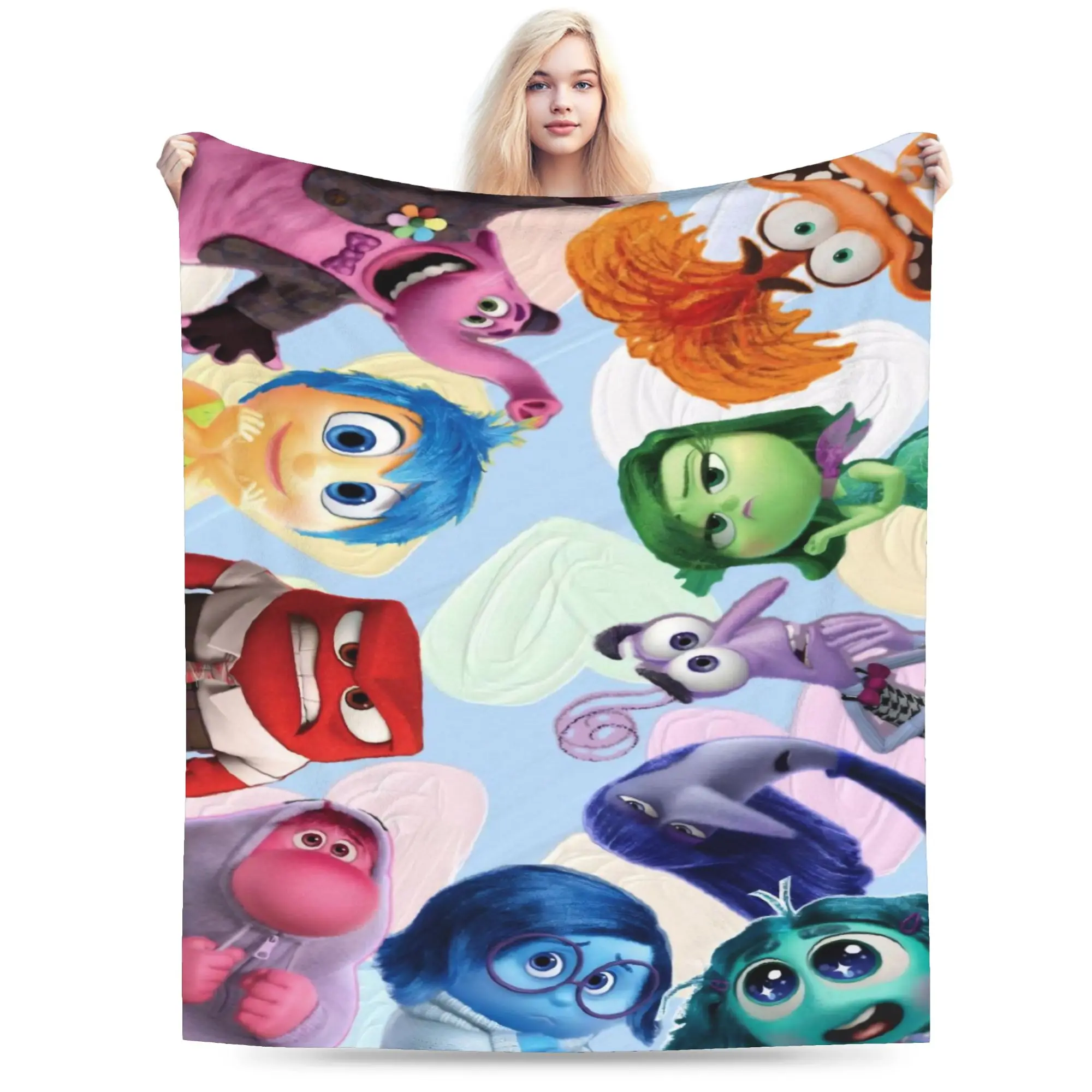 

Inside Out Blankets Flannel Winter Portable Lightweight Throw Blanket for Bedding Office Plush Thin Quilt