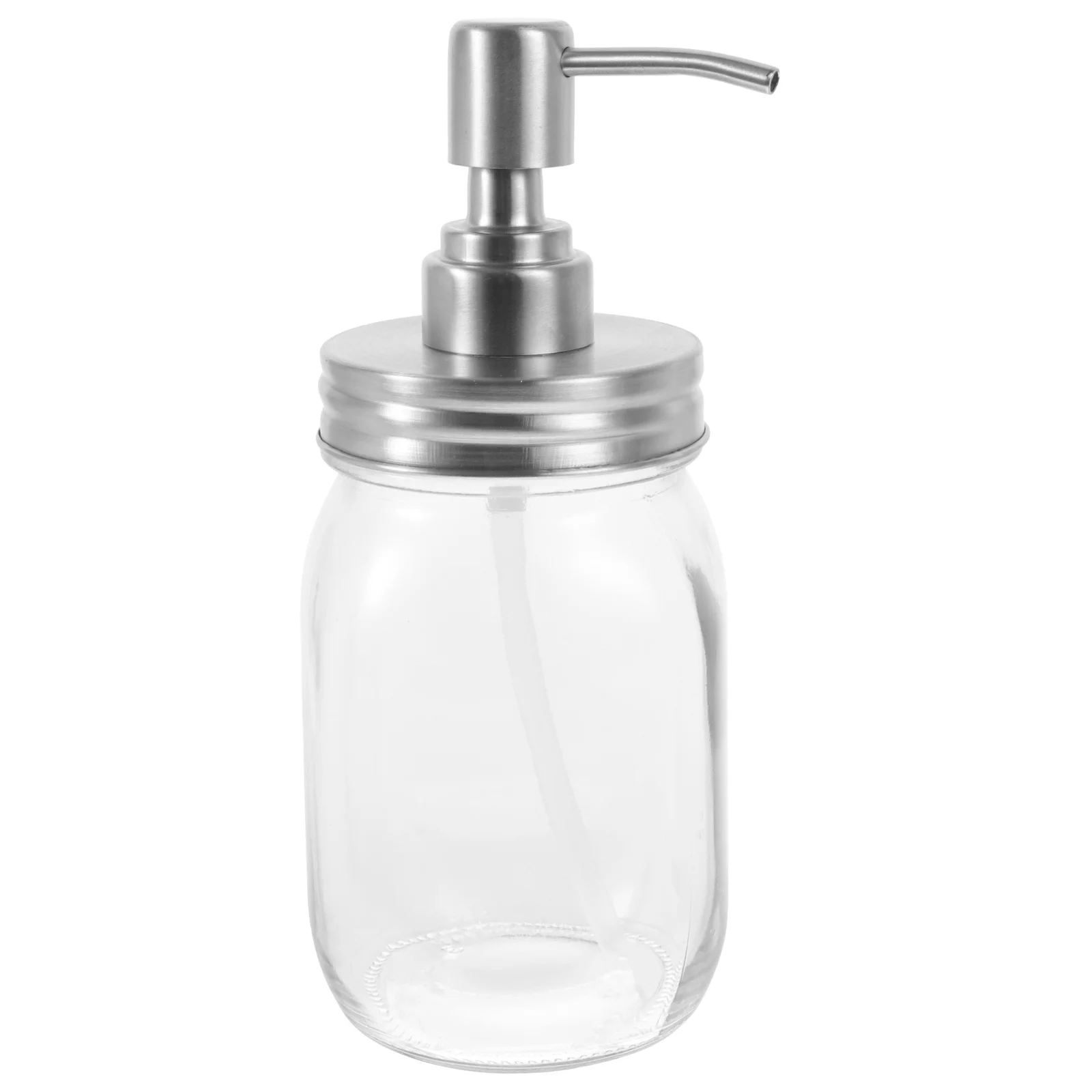 500 ml lotiondispenser glas roestvrij staal perstype pomp voor handzeep shampoo etherische olie keuken badkamer hotelgebruik