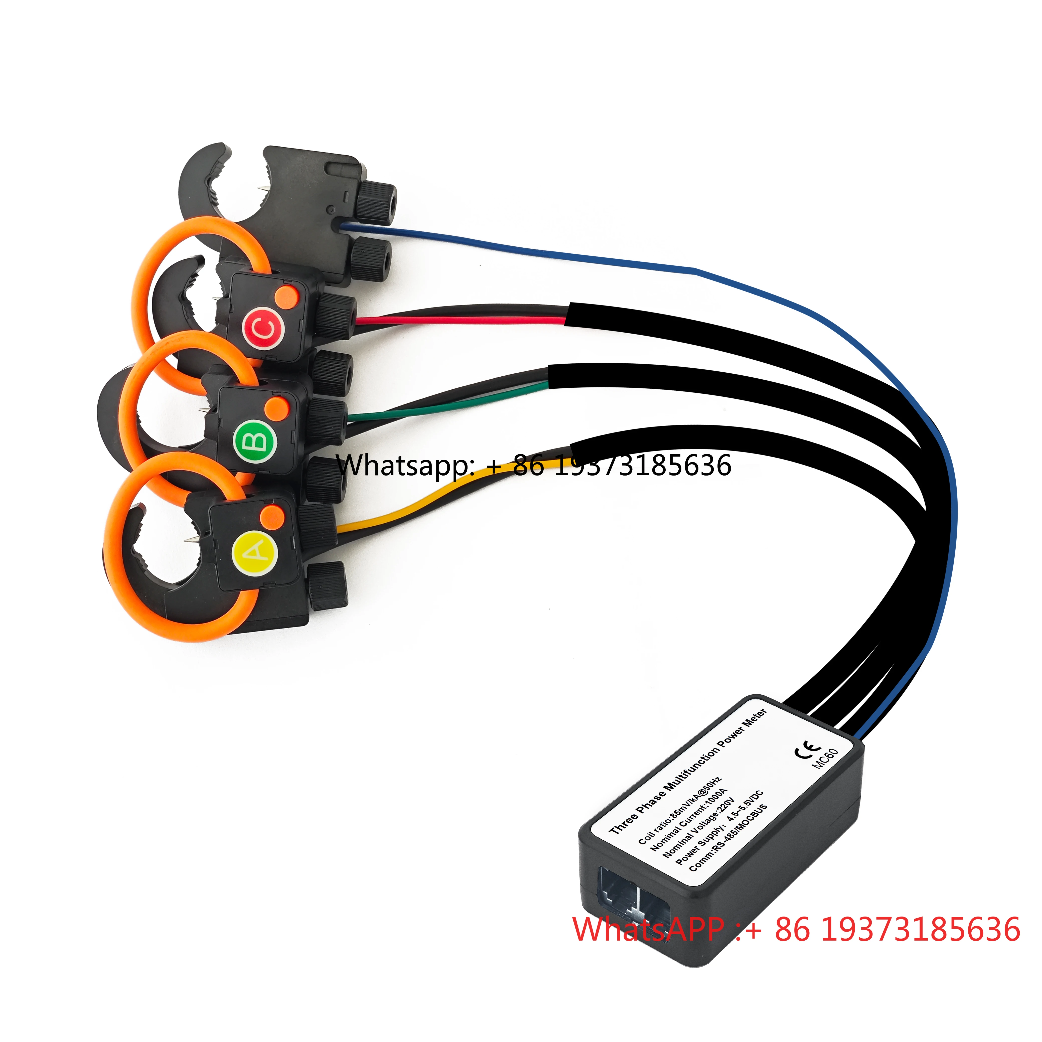 Mini Power Meter MC61 Modbus RS485 Multi Function Amp Volt Energy kwh Harmonic Peak Demand Energy  ing Meter