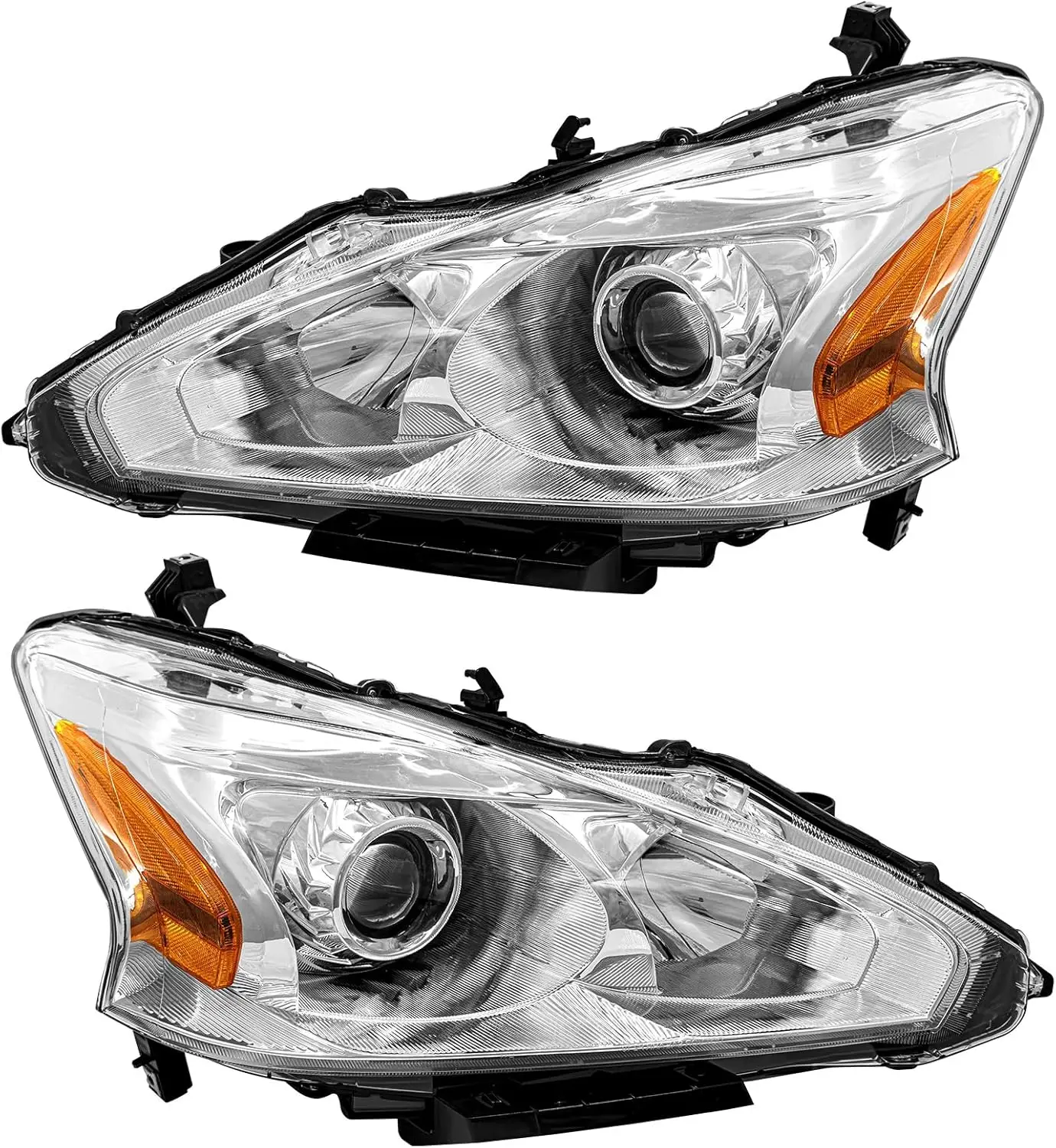 

Headlight Assembly For 2013 2014 2015 Nissan Altima Headlights With Amber Reflector Headlamp Replacement And Good Sealing,Automo