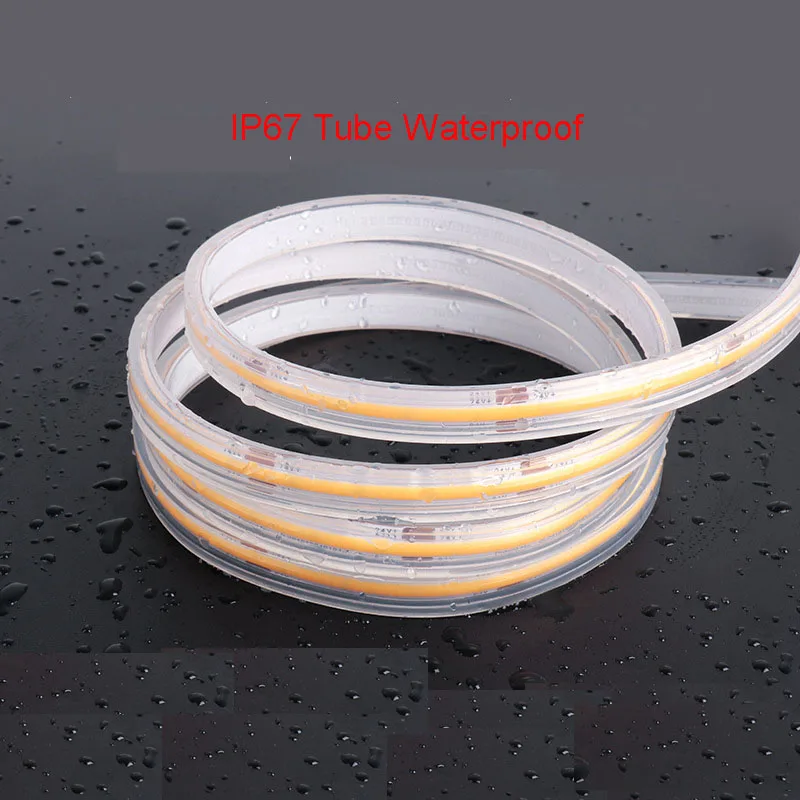 5 متر 12 فولت 24 فولت COB LED شريط مرن شريط ناعم مقاوم للماء غير مقاوم للماء برتقالي كهرماني 1700 كيلو 1800 كيلو 3000 كيلو طبيعة بيضاء 4000 كيلو 6000 كيلو