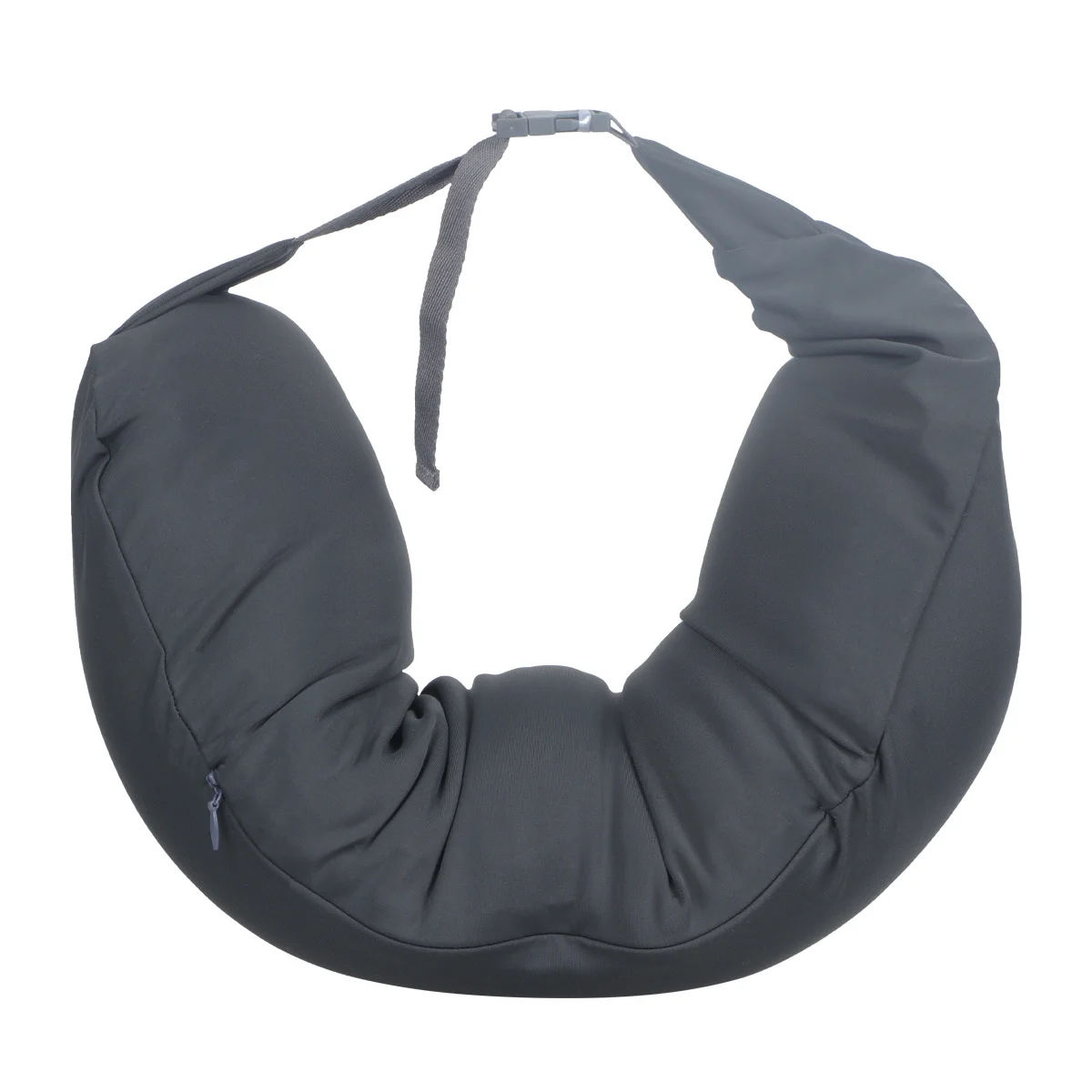 

U Shaped Neck Pillow Grey Travel Cushion Lightweight Premium Spandex Cervical Vertebra Support Portable Neck Support Pillow