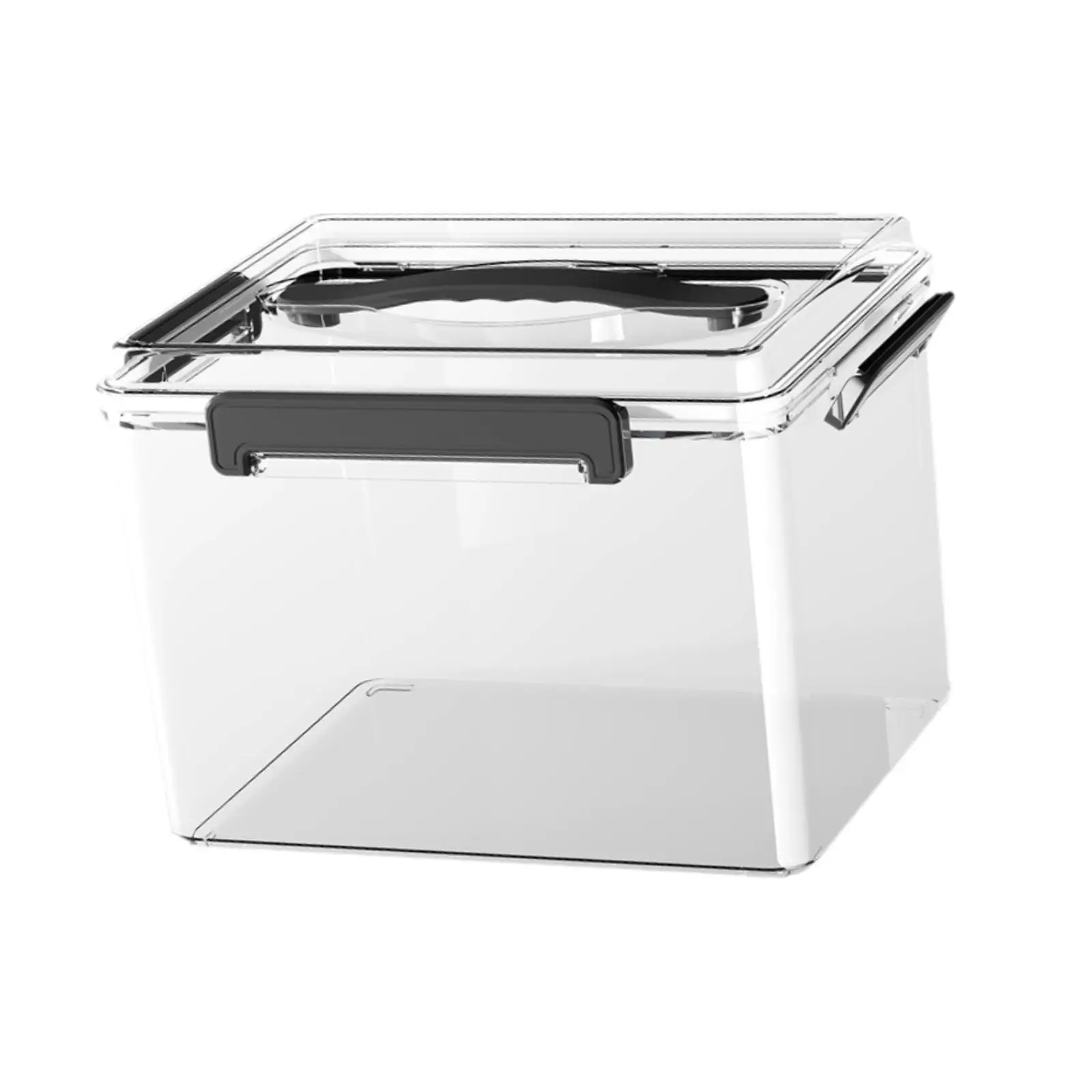 Portable Transparent Camera Dry Box with Handle Dustproof Storage Container for Photography Equipment and Artwork