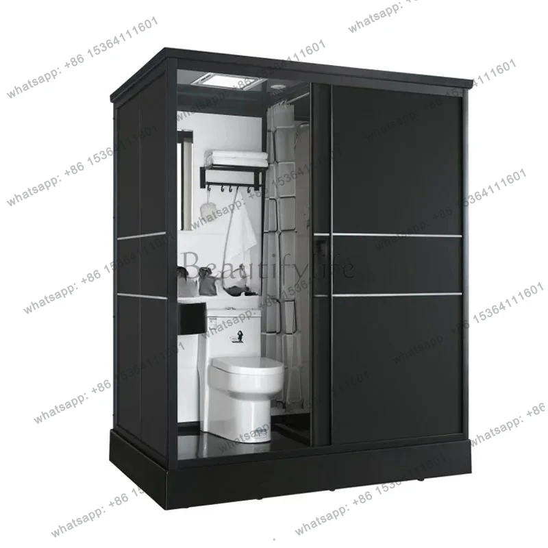 Integrated integral shower room mobile toilet household rural simple integrated partition bathroom