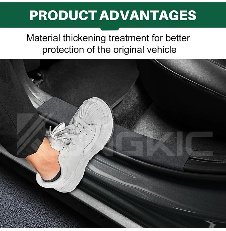 Für Mazda 3 Axela BP 2019 2020 2021 2022 2023 2024 2025 Auto Vorder- und Hinter-Schwellenschutz-Aufkleber Innenraum-Zubehör – Detail 5