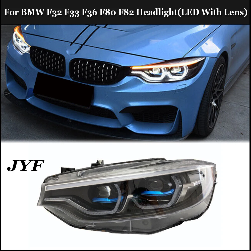 Car Head Lamp For 2013-2019 BMX F32 F33 F36 F82 F83 M4 GTS Set Full LED Headlights Assembly Fog Beam Plug And Play Accessories