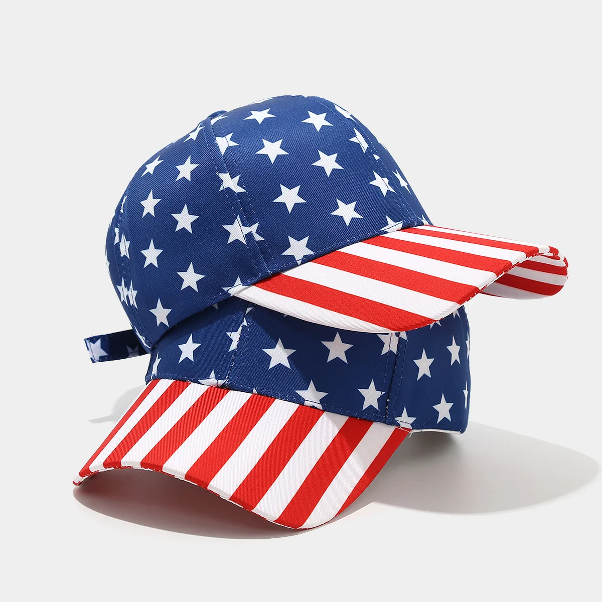 Amazon Independence Day Baseball Caps Kids Outdoor Sunscreen Visors Versatile American Flag Hat