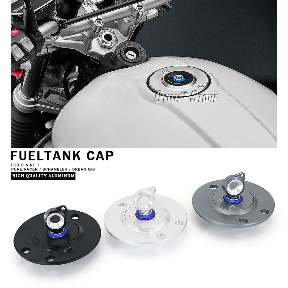 2021-2023Motorcycle Aluminum Fuel Tank Gas Cap Oil Tank Cover For BMW R9T RNINET Pure R NINET Scrambler Racer RnineT Urban G/S