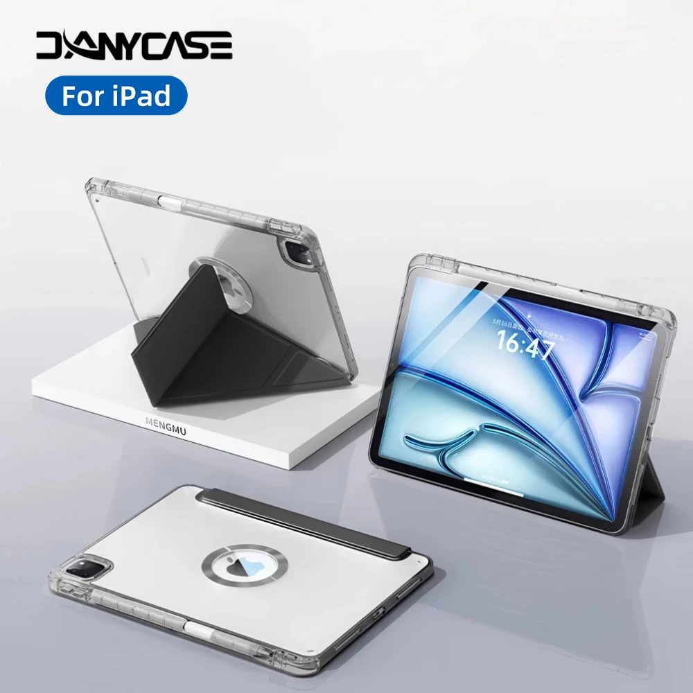 

Матовый чехол для планшета 2025 iPad 10th 10.9 11th A16 Air4 5 10.9 Pro 11in для iPad Air 11 дюймов M2 M3 Чехол с держателем для ручки ﻿