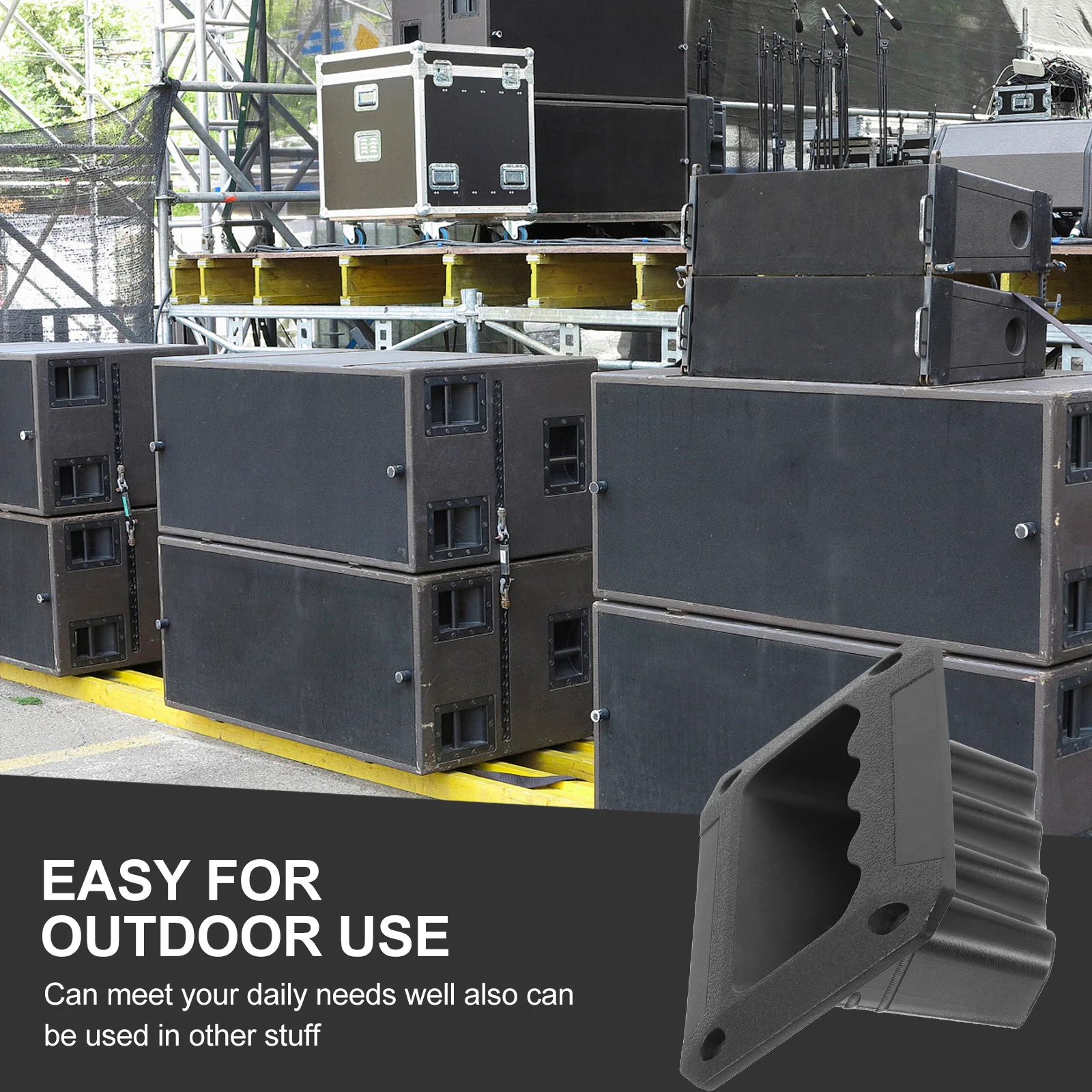 

8Pcs Amplifier Handle Replacement Heavy Duty Speaker Side Handle Smooth Plastic Grip for Secure Mounting and Portable Transport