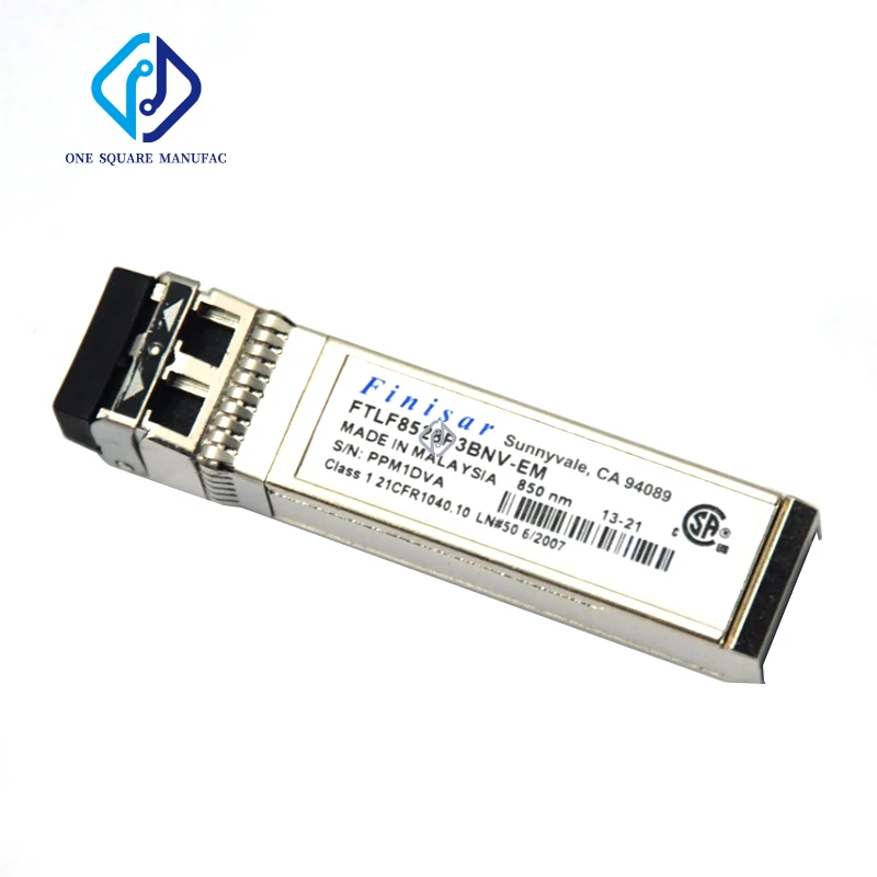 Finisar FTLF8528P3BNV-EM 8G-850NM-0.3KM-SFP + وحدة إرسال واستقبال الألياف الضوئية متعددة الأوضاع #3