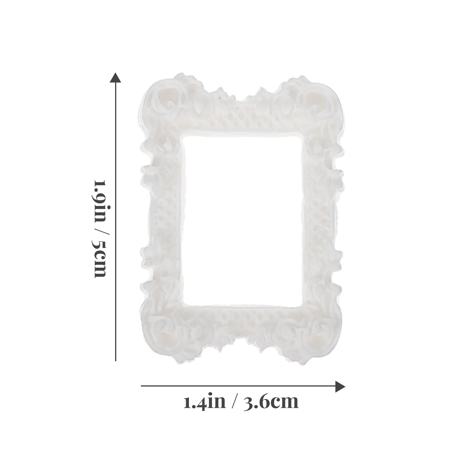 10Pcs Stylish Flatback Resin Photo Frame Charms DIY Craft Decor for Phone Case Keychain Scrapbooking Cellphone Ornament