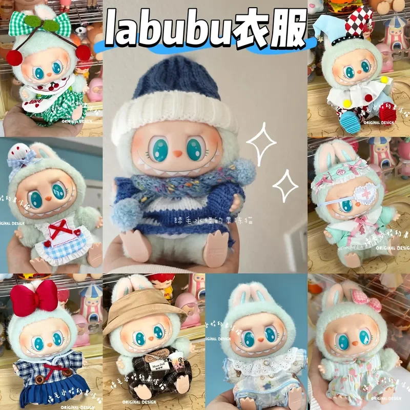 

17cm Labubu Clothes Big Into Energy Series Baby Clothes Calm Nurse Skirt Suit Clothes Accessories Diy Toy Decoration Gift