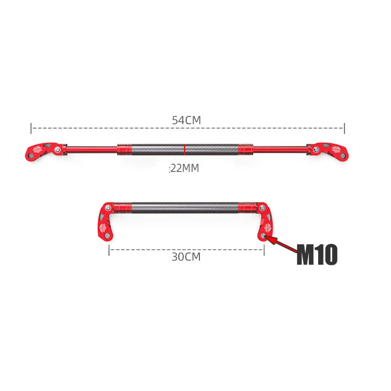 22mm Motorcycle Carbon Fiber Balance Bar Multifunctional Handlebar Aluminum Alloy Adjustable Length Balance Bar M10