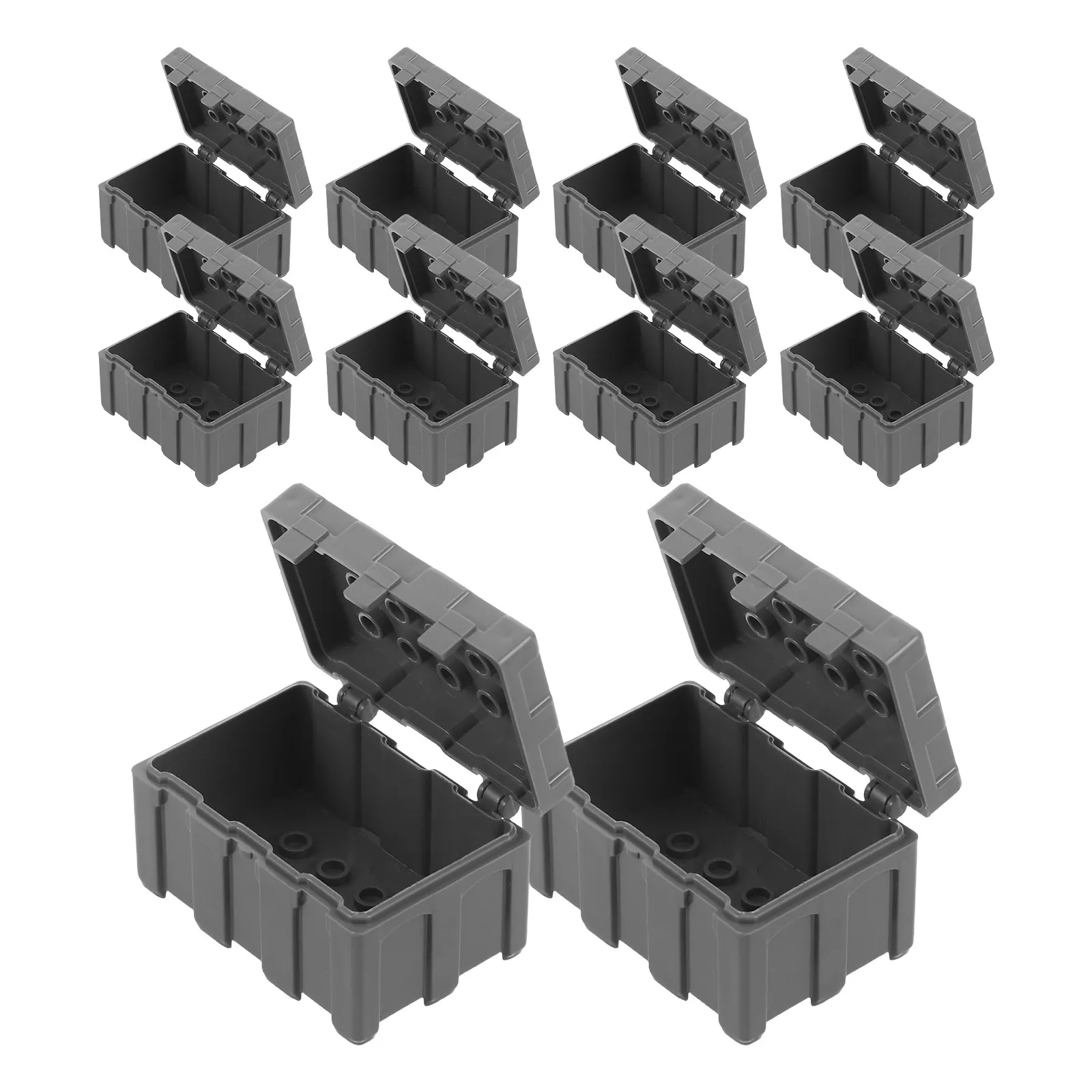 

20 шт. мини-контейнеров-конструкторов для хранения, сборные блоки, ящики для игрушек, базовые игровые домики, контейнеры-ящики для хранения