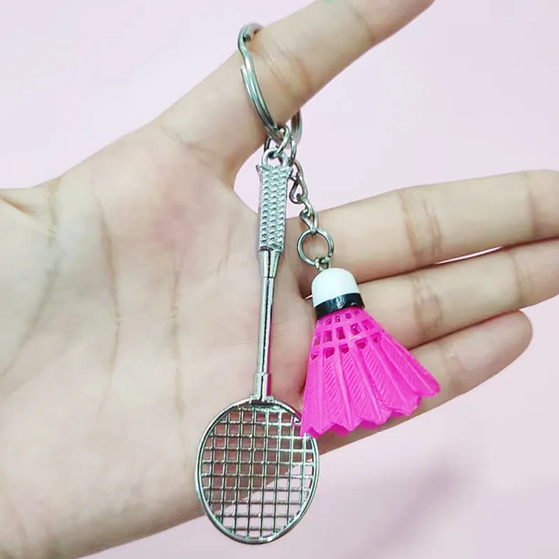 Badminton Model Keychain Creativity Bag Pendent Shuttlecock Souvenirs Prize Car Ornament Key Jewelry Accessories Gift for Friend