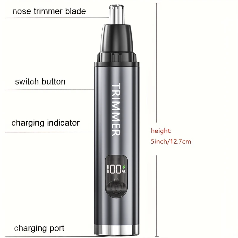 ماكينة تشذيب شعر الأنف الكهربائية أربعة في واحد، ماكينة حلاقة صغيرة لسوالف السوالف، ماكينة تشذيب شعر الأنف