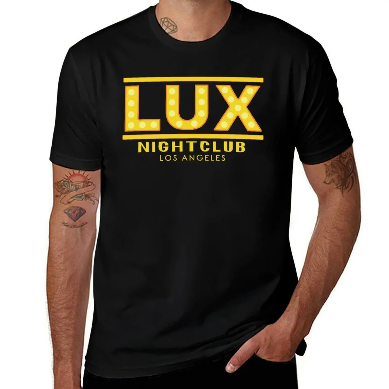 

Lucifer Lux Los Angeles Nightclub Dance Girls LA Star T-Shirt man t shirt luxury man tshirt T-shirt