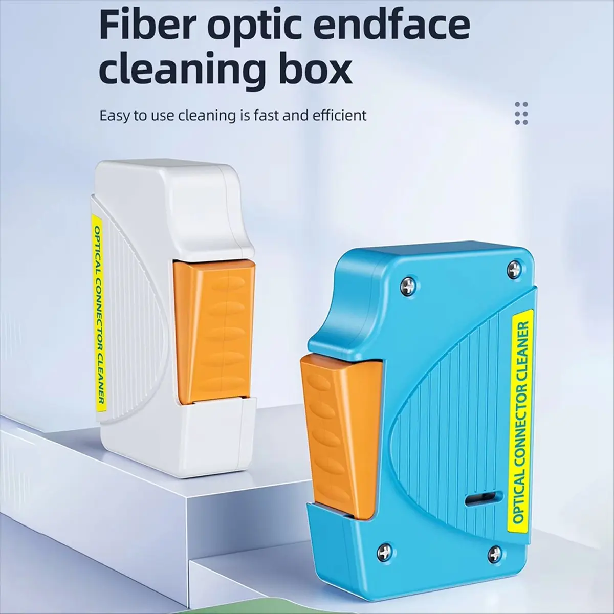 A-550 Fiber Optic Cleaner Cassette Fiber End Face Cleaning Box Pigtail Cleaner for SC/FC/ST Optic Fiber Cleaner Tools A