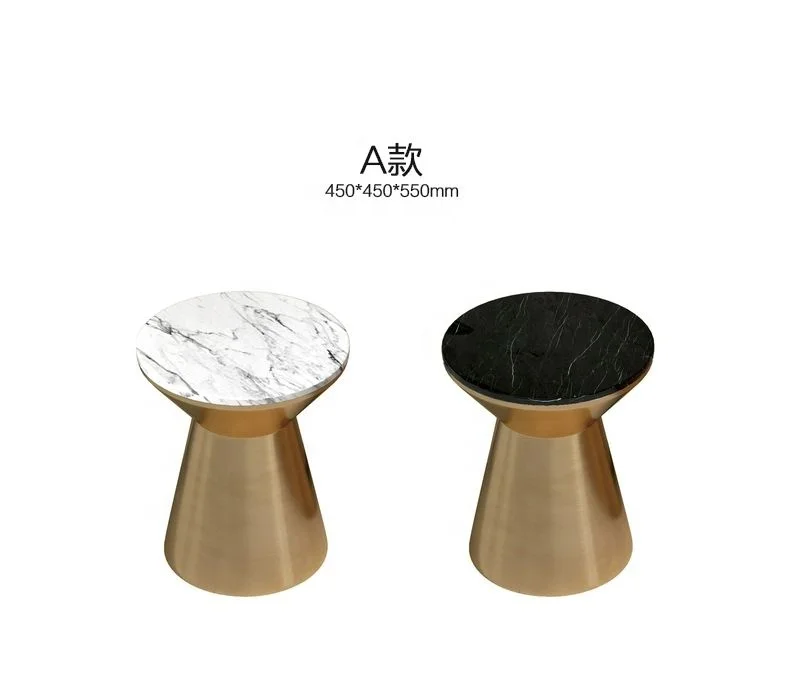 small round coffee table marble modern side table foshan living room decoration side sofa table