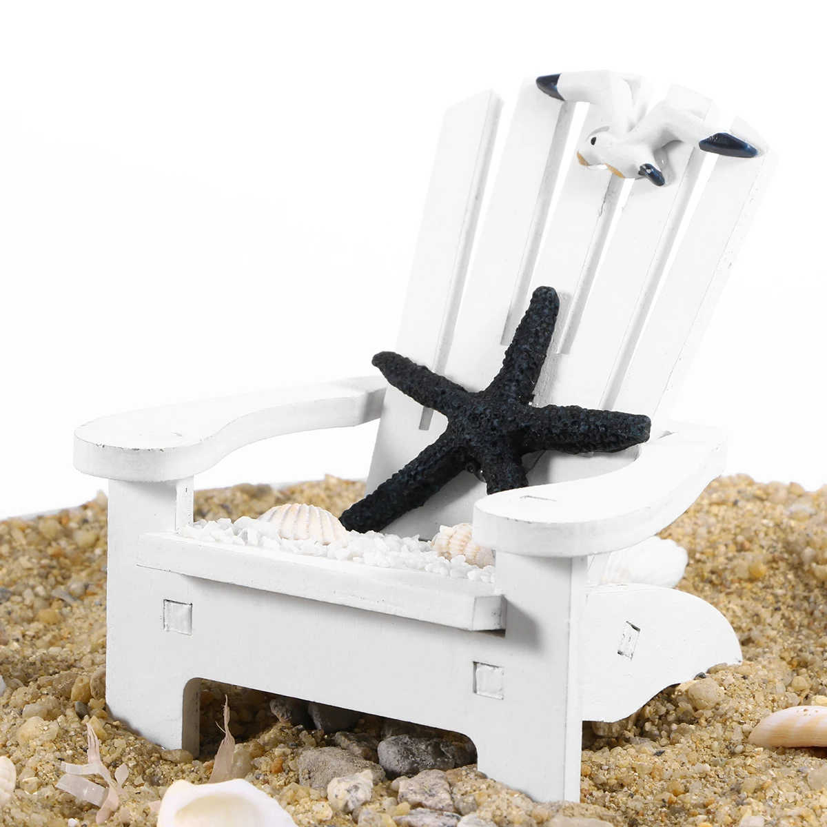 Beach Chair Decoration Decorations Ornament Coastal Accents Tabletop Toy Bathroom Themed Bamboo