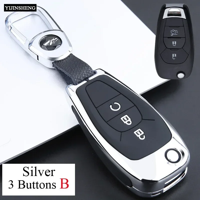 Zinc Alloy+Silicone Full Cover Car Key Case for Chevrolet Cruze Cross Cobalt Captiva Spark Sonic Aveo Tracker Onix RS Malibu