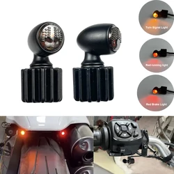 Super mini 3 in 1 Motorcycle LED Turn Signal Light Front Running Lamp Rear Brake Stop Indicators for Harley Yamaha Dukati BMW