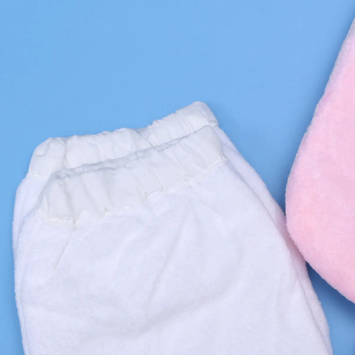 4 Pares de Guantes de Dacrón para Belleza, Cubrepiés, Ligeros, Reutilizables, Protectores para Manos y Pies, para Hogar, Salón, Spa, Cálidos