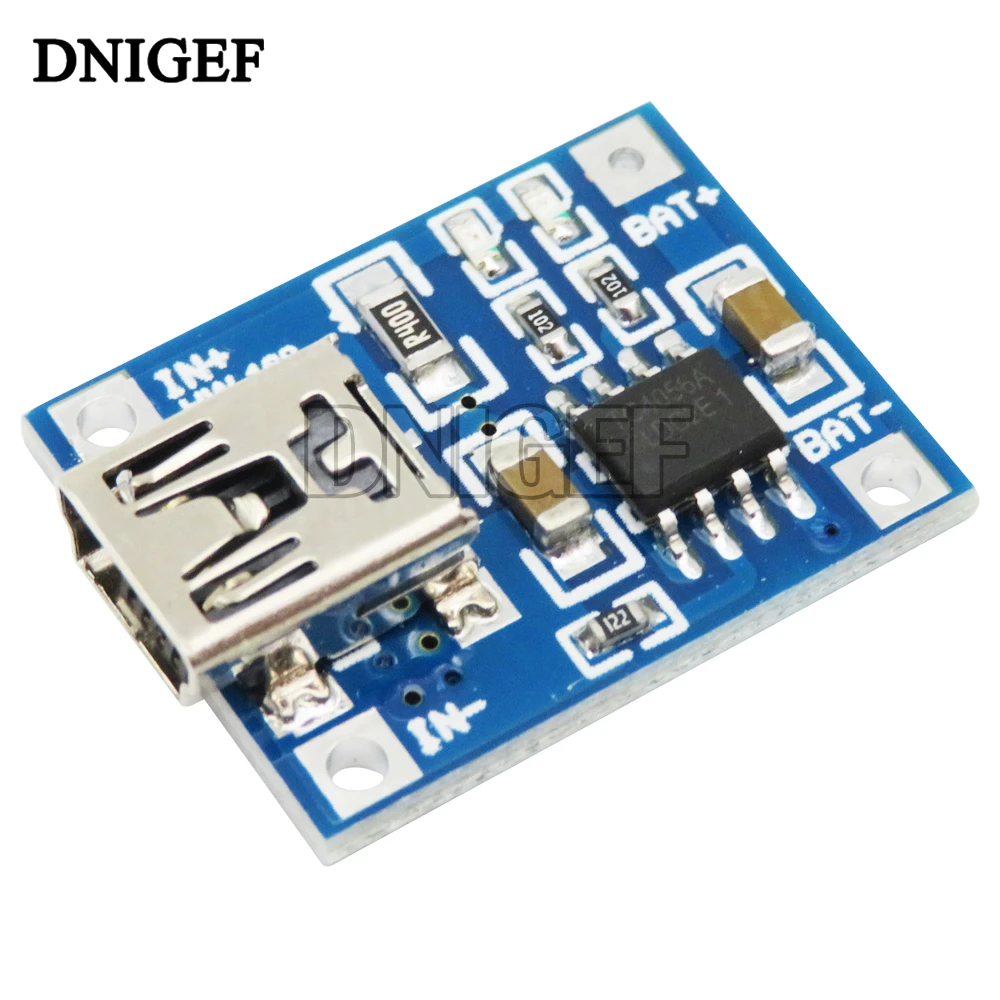 TYPE-C / Micro USB 5V 1A 18650 TP4056 Lithium Battery Charger Module Charging Board With Protection Dual Functions 1A Li-ion